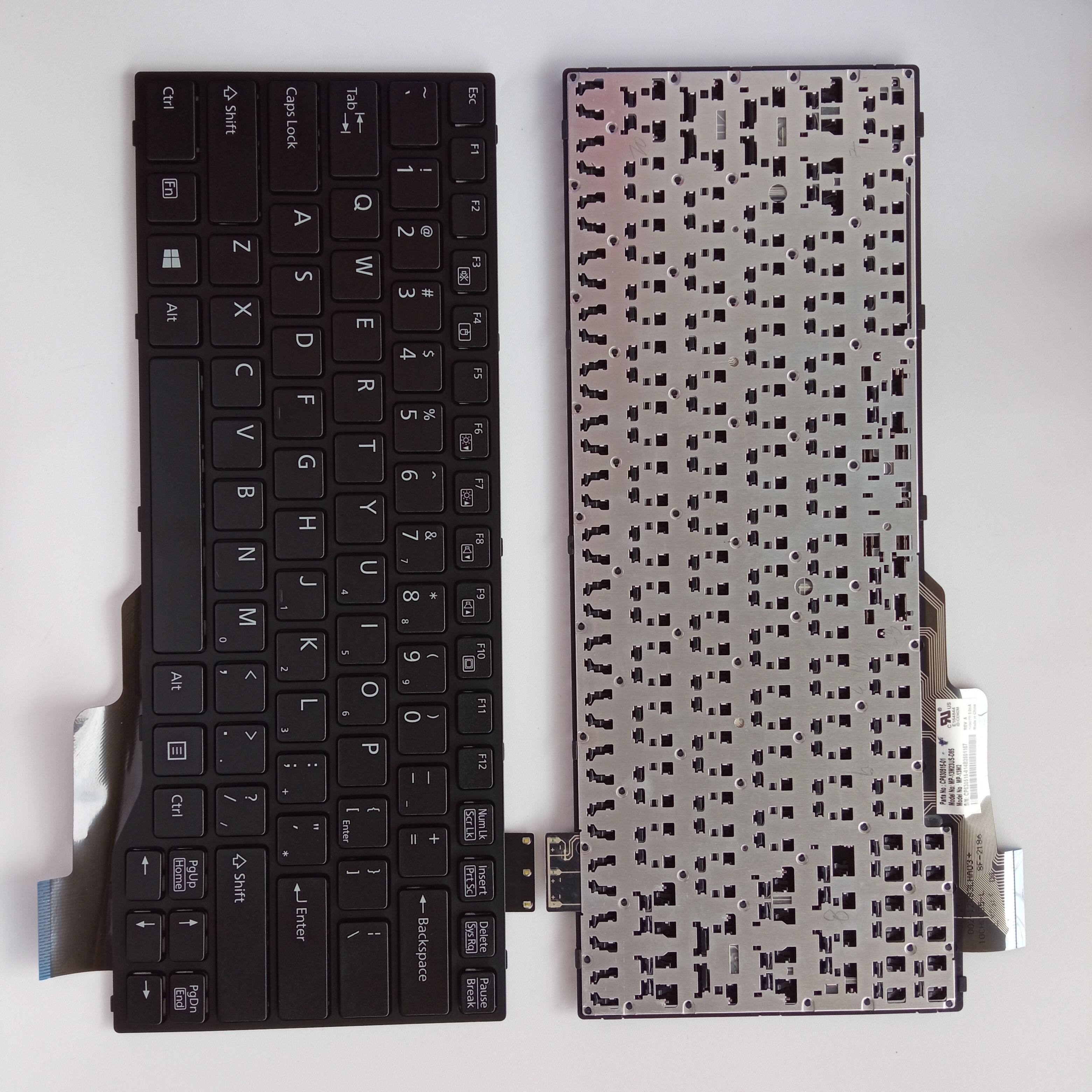 Picture of New Replacement Laptop Keyboard For FJU Q704 BLACK FRAME BLACK US Layout